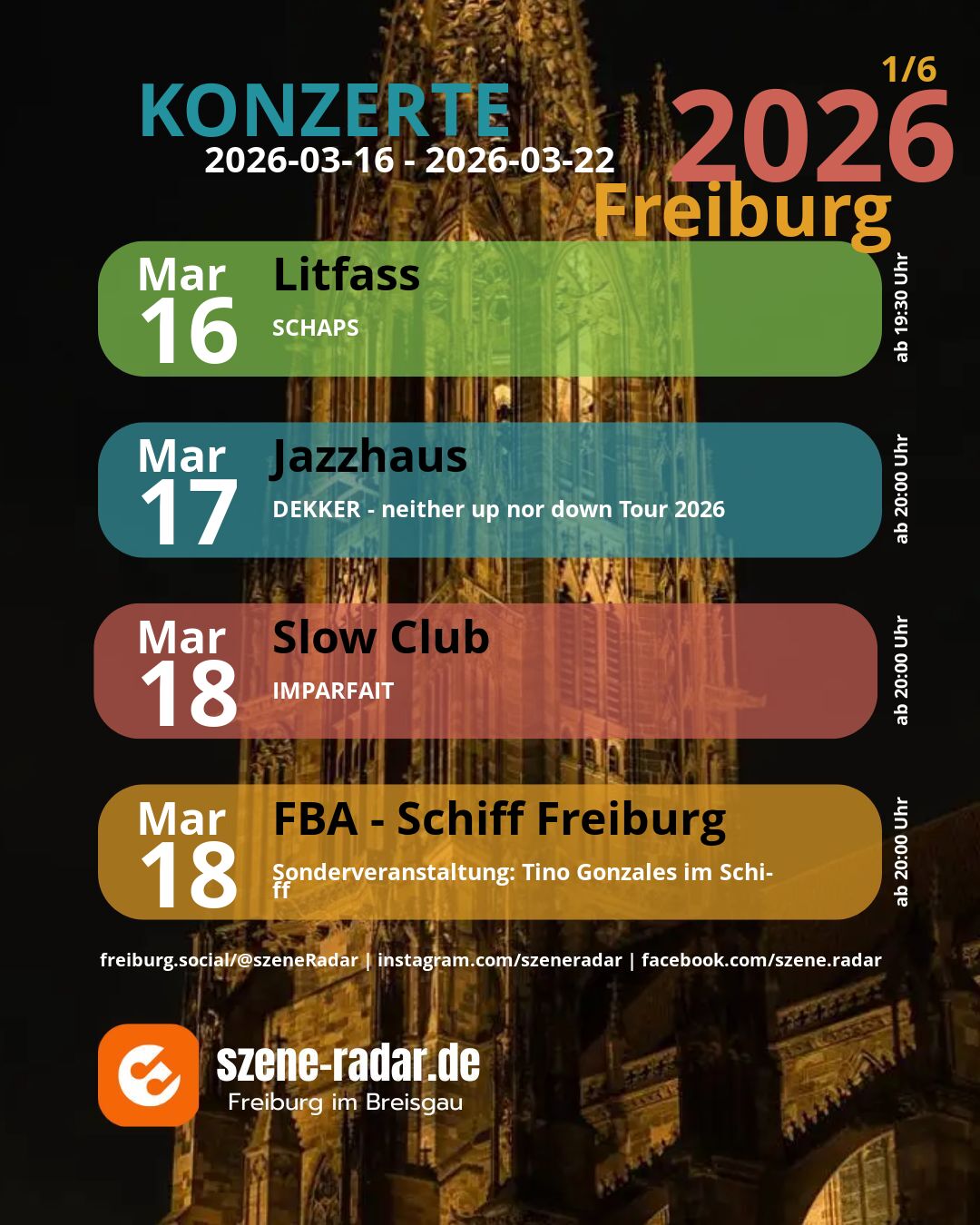 szene-Radar Social Media - 22.03.2026