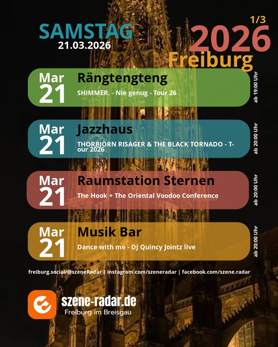 szene-Radar Social Media