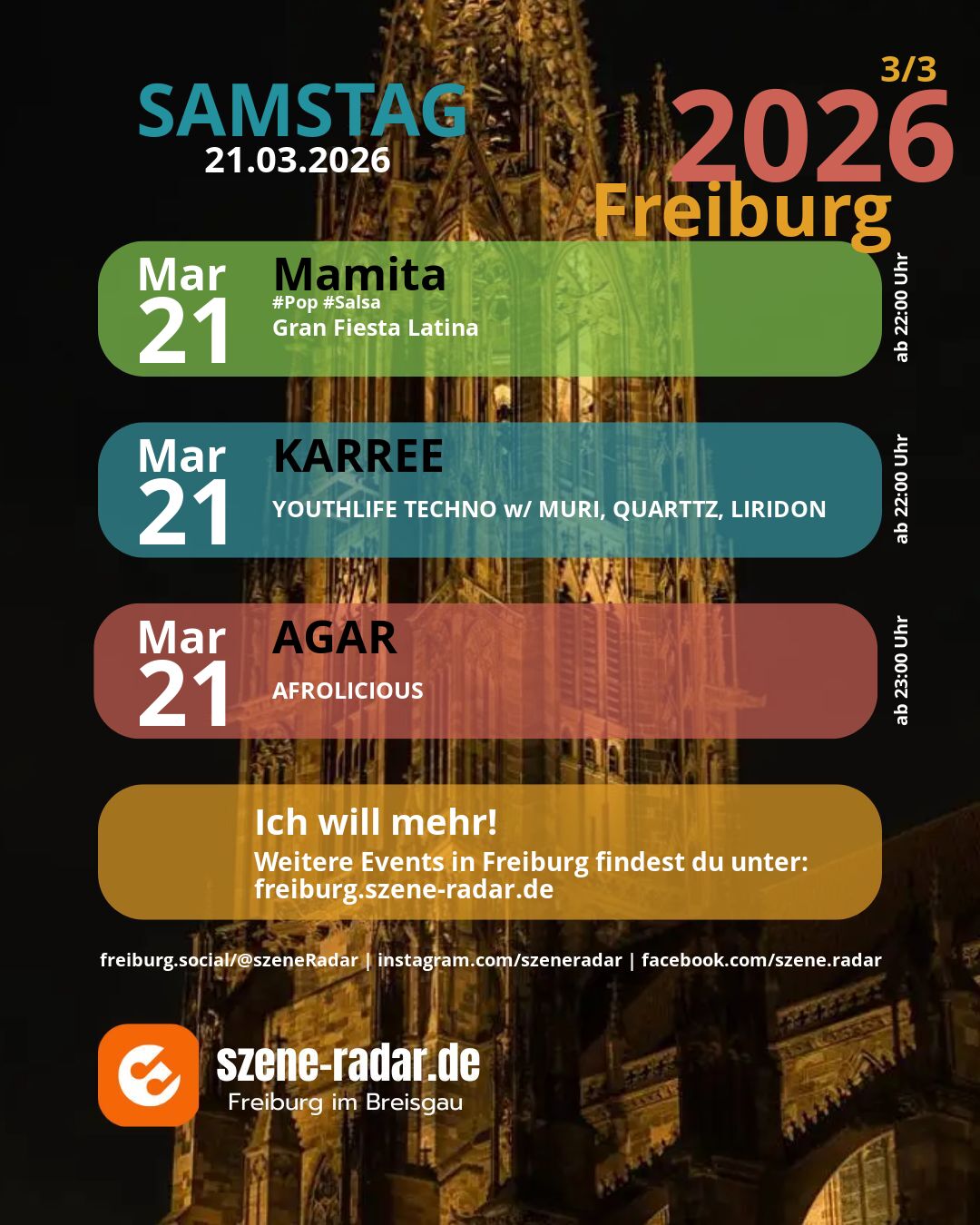 szene-Radar Social Media